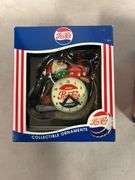 Christmas Ornament ( Santa Pepsi Machine ) & Christmas Ornament ( Santa on Clock )