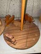VINTAGE ANIMAL MAY POLES (2)