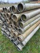 48 pieces aluminum irrigation pipe 30’ x 6” with couplers