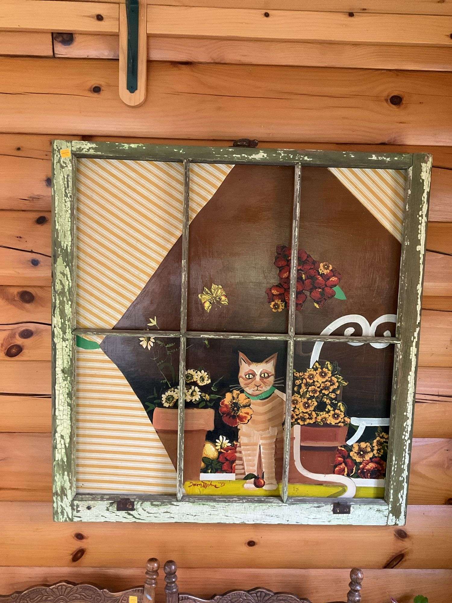 Wooden Window Frame Picture, Decorations
