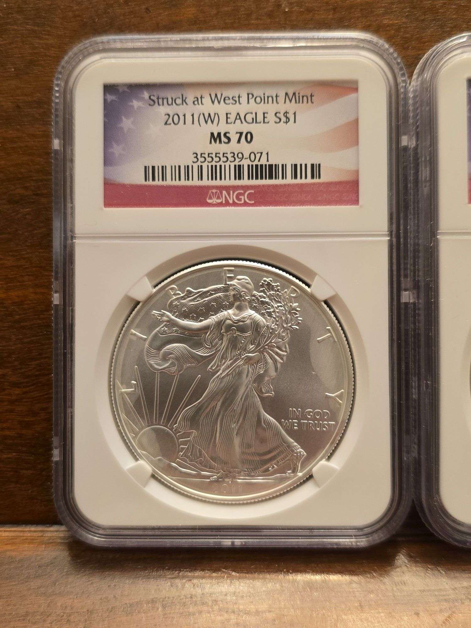 2-2011W SILVER EAGLES NGC MS70 25TH. ANNIVERSARY