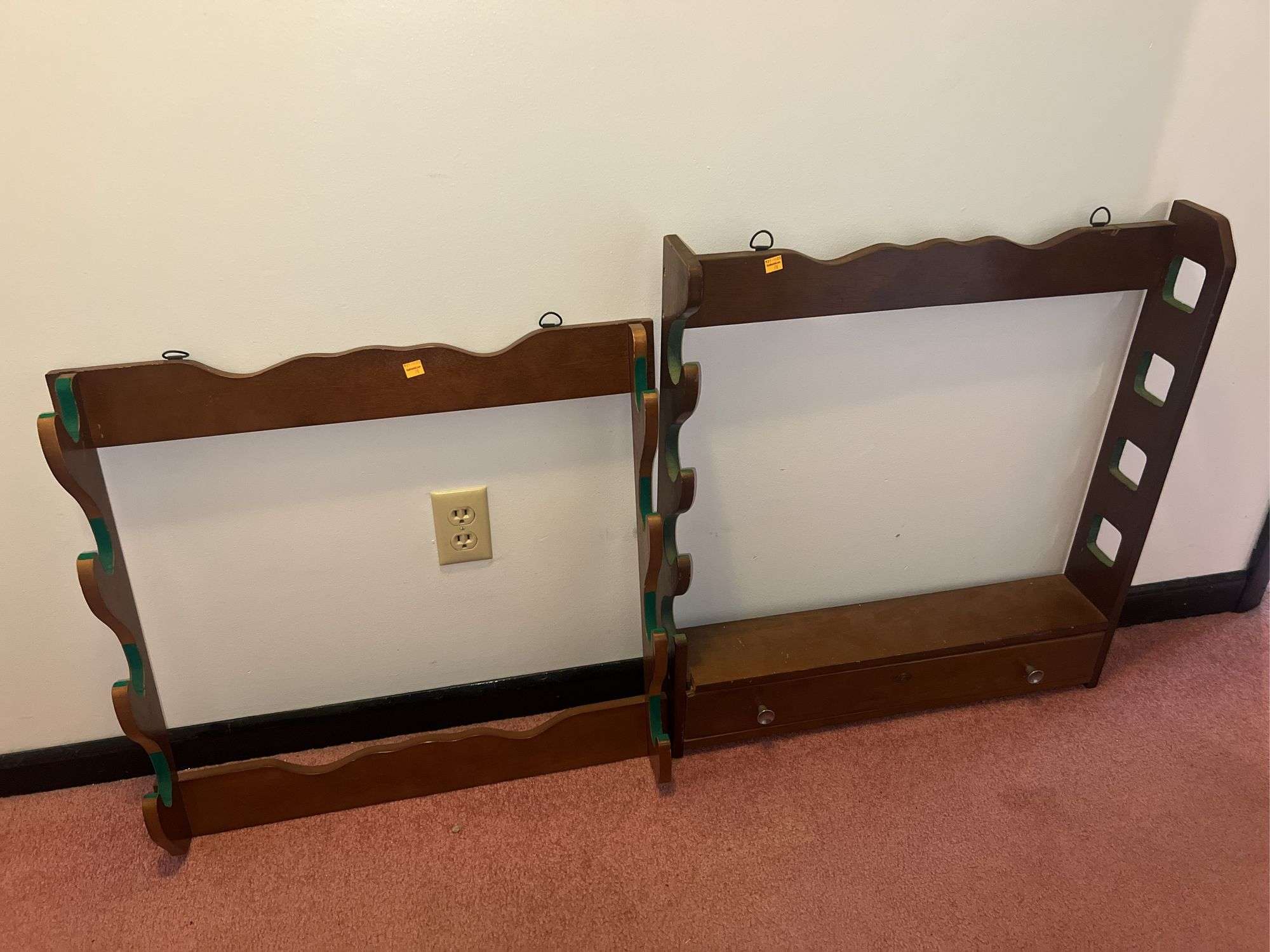 (2) Wooden Gun Racks