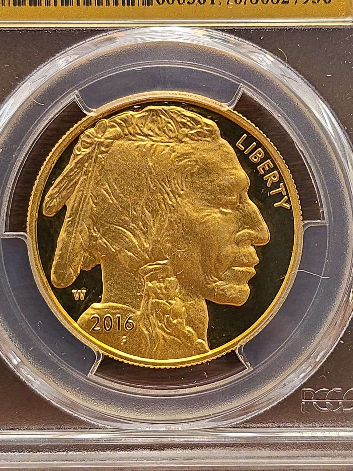 2016W BUFFALO 1-OZ. GOLD PIECE PCGS PR70 DCAM