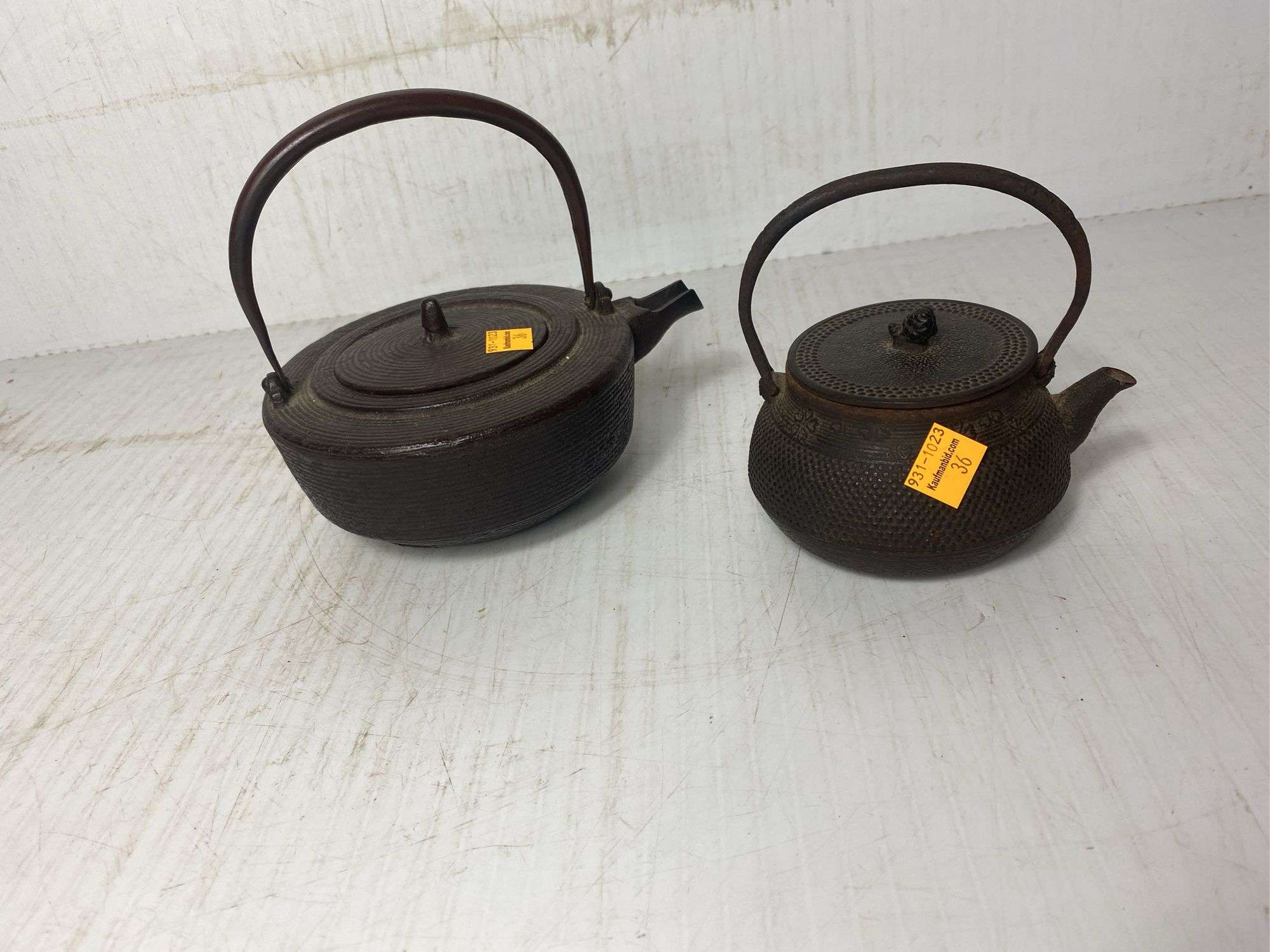 2 Cast Iron Kettles