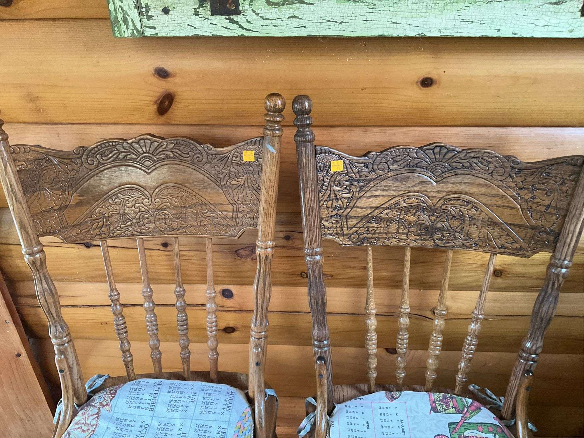 2 Wooden Chairs