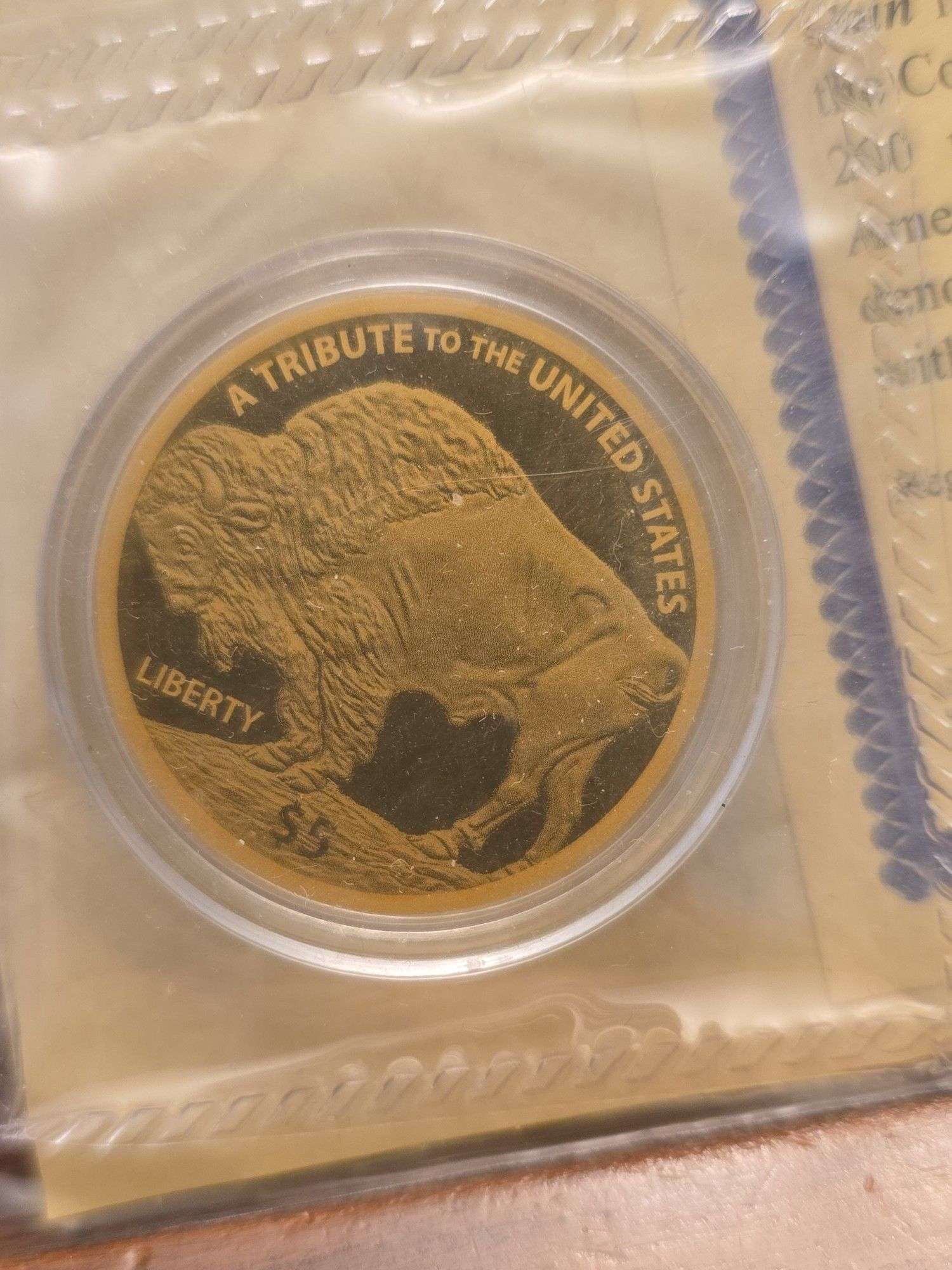 2018 $5. BUFFALO 200-MG .9999 GOLD
