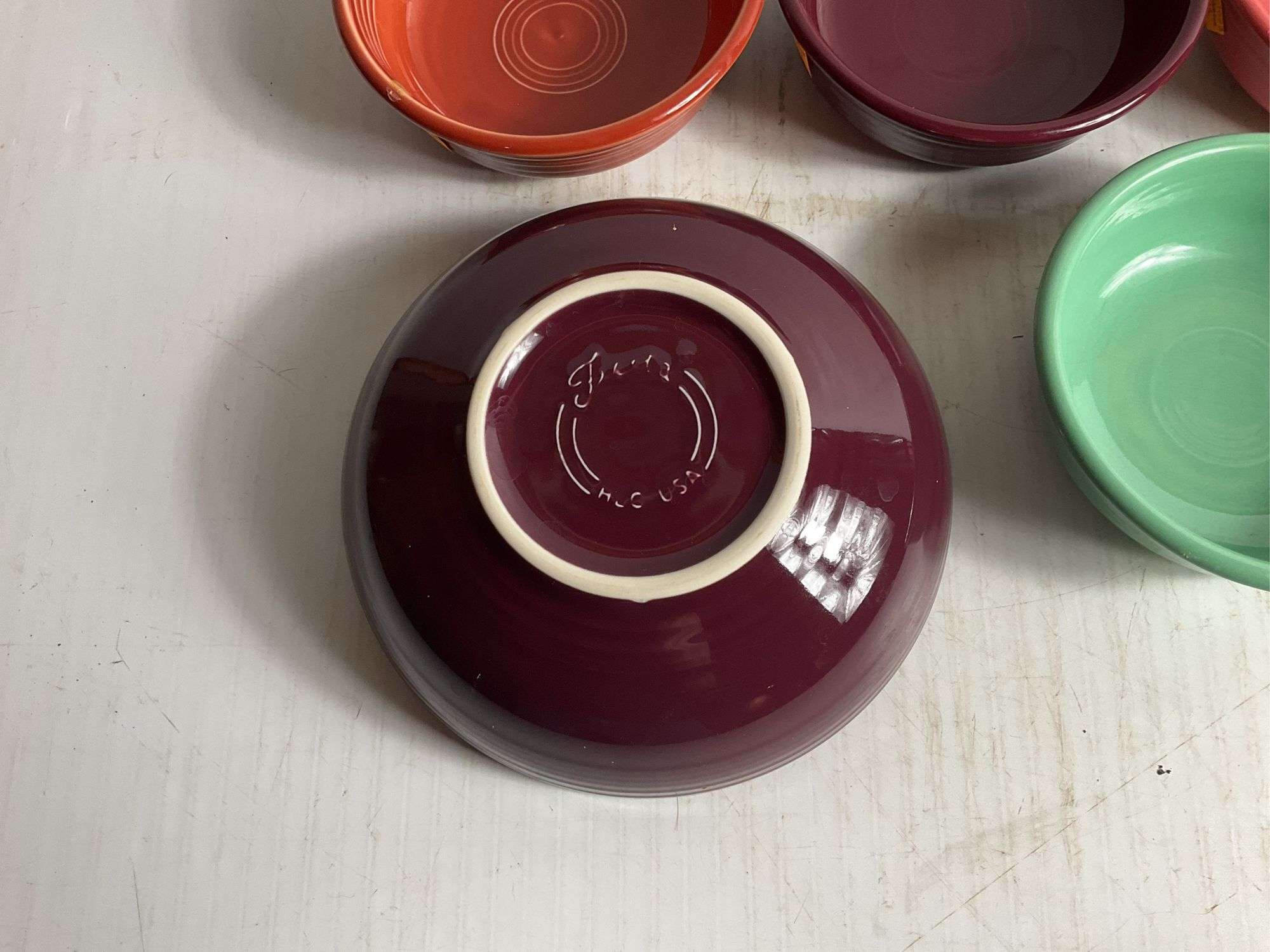 7 Fiesta Ware Bowls