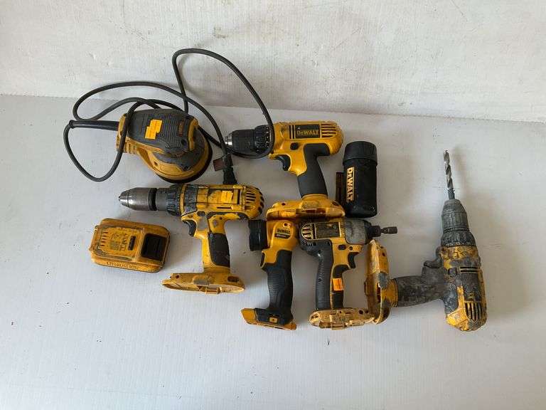 Assortment of DeWalt Tools