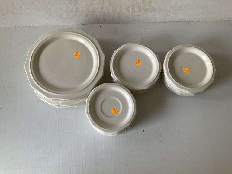 Pfaltzgraff Heritage White Dishes and Saucers