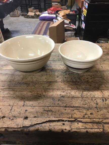 Two Vintage McCoy Bowls Stoneware