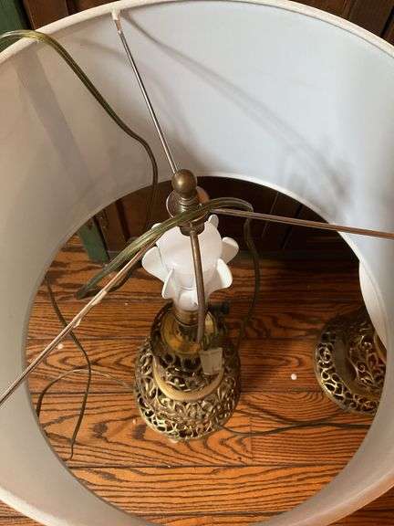 Pair of Brass Table Lamps