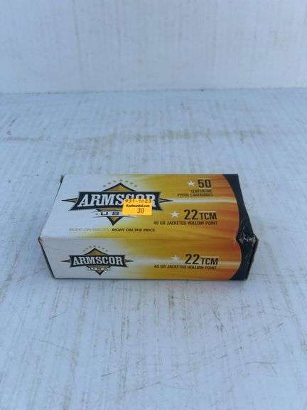 Armscor 22 TCM, 40 Gr, JHP, 49 Rounds