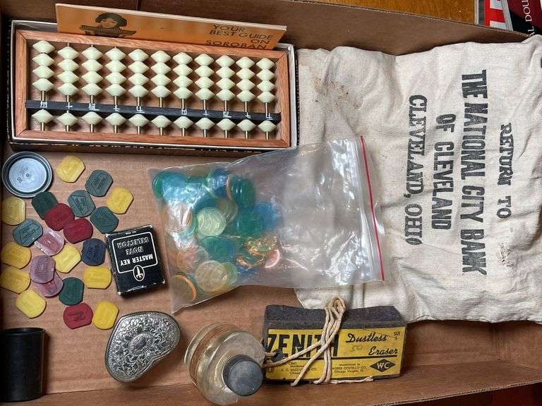ABACUS, NATIONAL PRIDE TOKENS, BANK BAG (CLEVELAND, OH), AND MORE