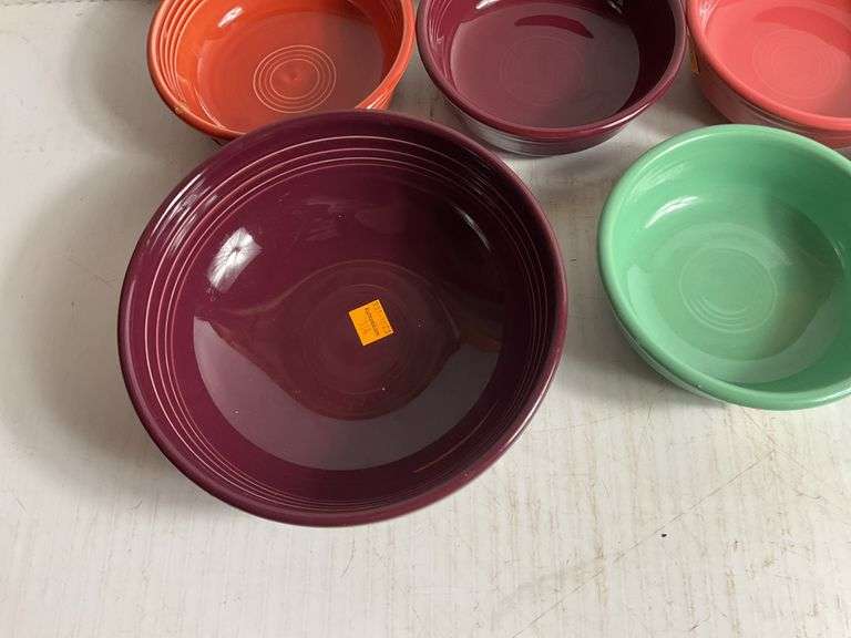 7 Fiesta Ware Bowls