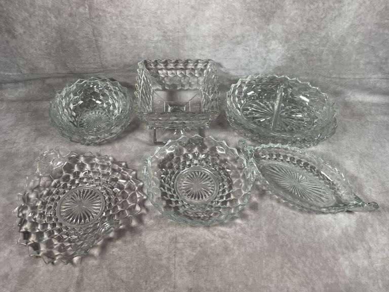 VINTAGE FOSTORIA GLASS SERVING BOWLS