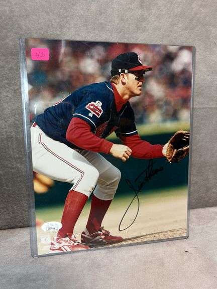 Jim Thome color signed action 8x10 photo, JSA
