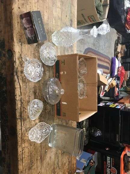 Antique Lead Crystal Light