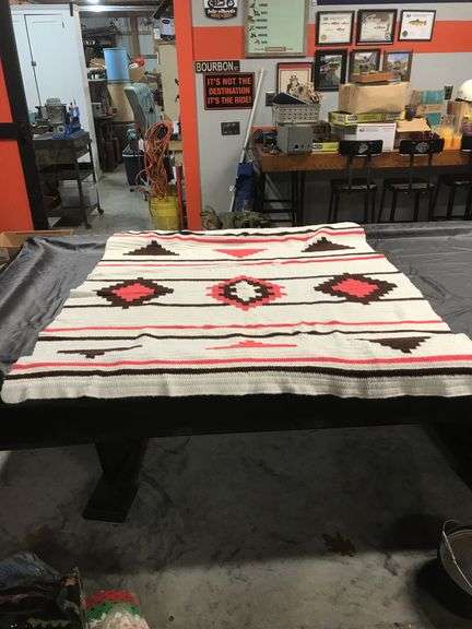 Vintage Knitted Throw