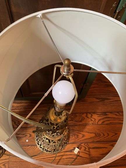 Pair of Brass Table Lamps