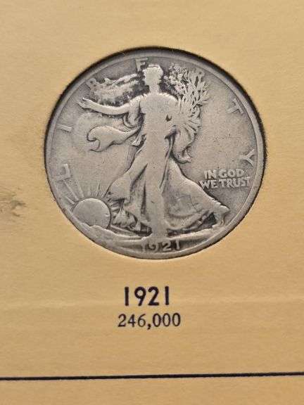 1916-1937 WALKING LIBERTY HALVES COMPLETE IN ALBUM 36-COINS