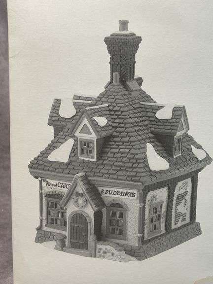 DEPT 56 CHRISTMAS VILLAGE ASHBURY INN AND WM. WHEAT CAKES & PUDDINGS