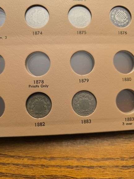 SET OF SHIELD NICKELS 15 DIFFERENT AG-XF