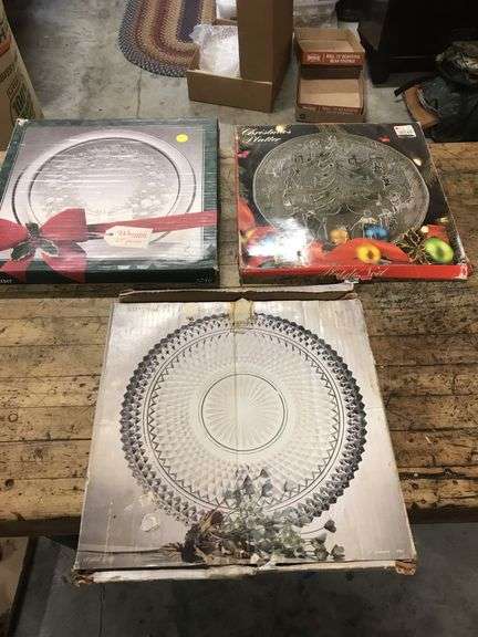 Three Christmas Platters