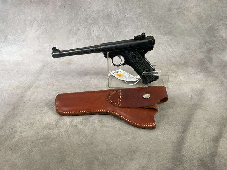 Ruger Mark 2 Target .22 LR With Leather Holster Serial# 216-09782