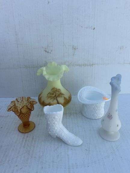 Fenton and Handpainted Glassware