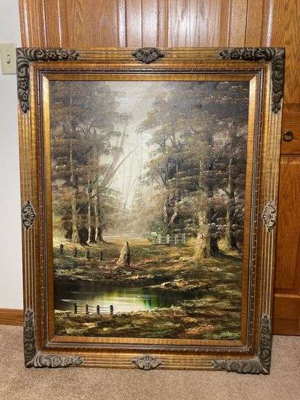 Framed Canvas painting - 38x48