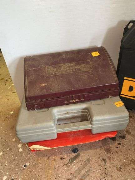 Saudering Guns, DeWalt Drill and Case, Empty Hitachi Case