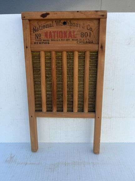 National Washboard Co Wooden Washboard