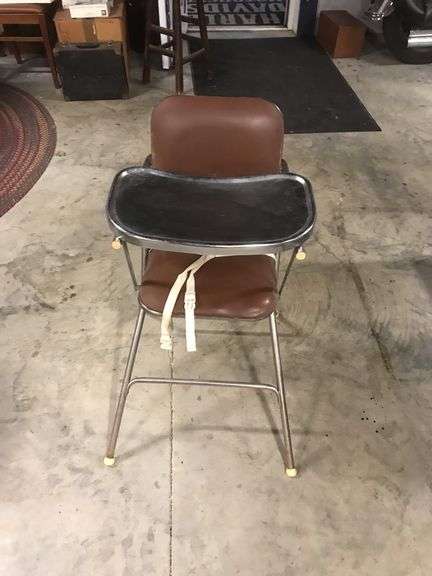 Mid Century Art Deco Baby High Chair