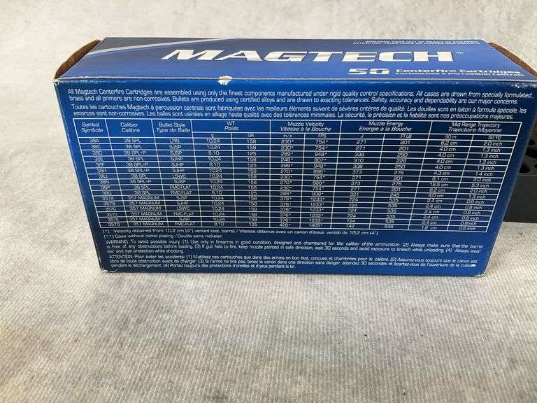 35 rounds Mag Tech 38 Special 158 Grain FMC Flat Top.