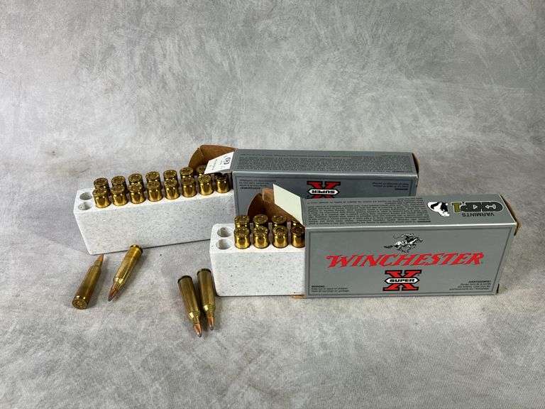 Winchester 22-250 55gr, 2 Full Boxes