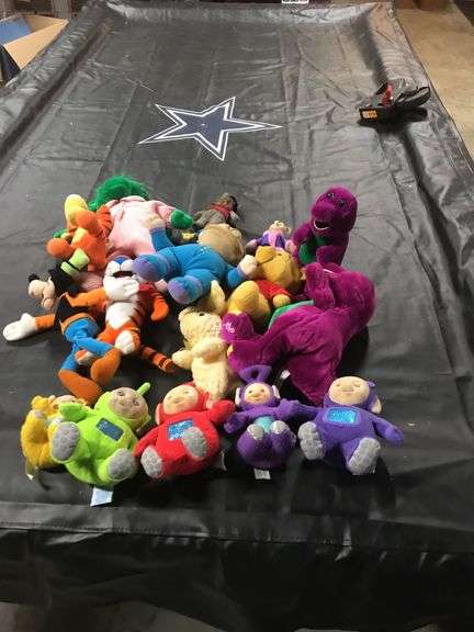 Vintage Plush Toys, Teletubbies, Barney, Goofy, Rugrats