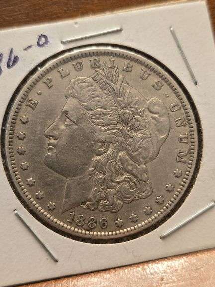 1886O MORGAN DOLLAR XF+