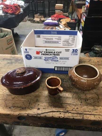Vantage Hall Stoneware Pottery and Cookie Jar