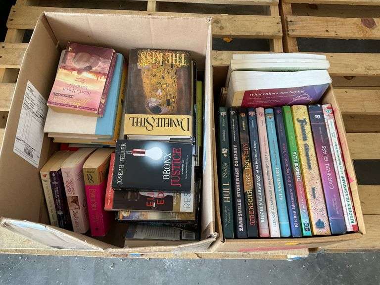 2 Boxes of Various Books