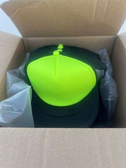 (2) Port & Co. Hats, (5) District Hats, 7 Pairs of Pants
