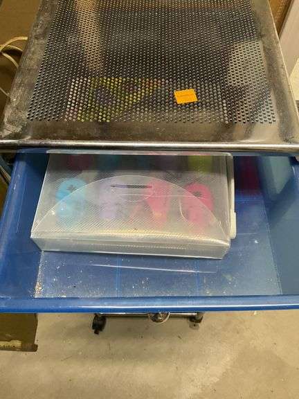 Rolling Cart Organizer and Contents