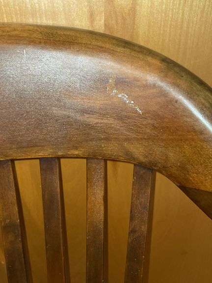 VINTAGE HARDWOOD BANKER’S CHAIR
