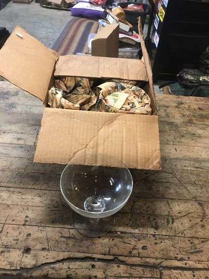 4 Handblown Antique Goblets