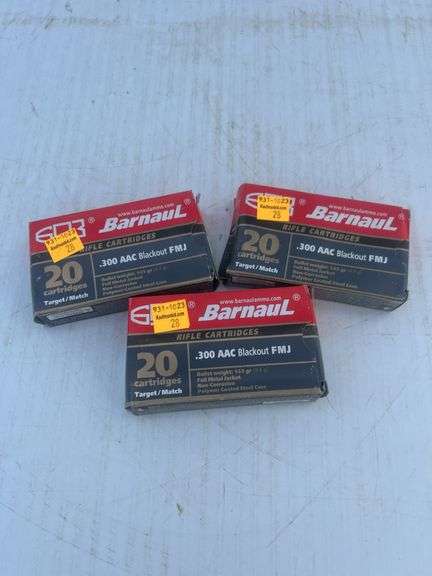 Barnaul .300 AAC Blackout FMJ, 60 Rounds