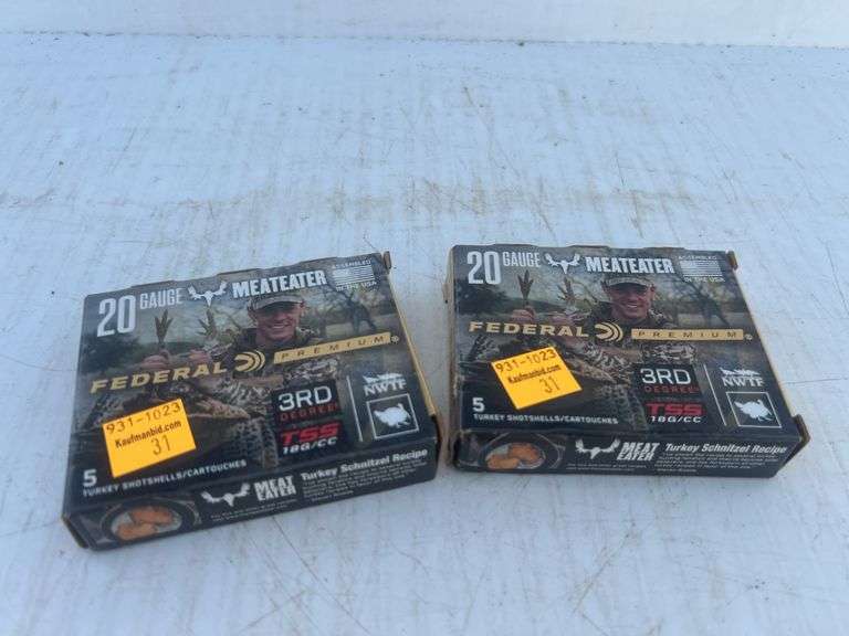 Federal 20 Gauge Shotshells, 10 Rounds