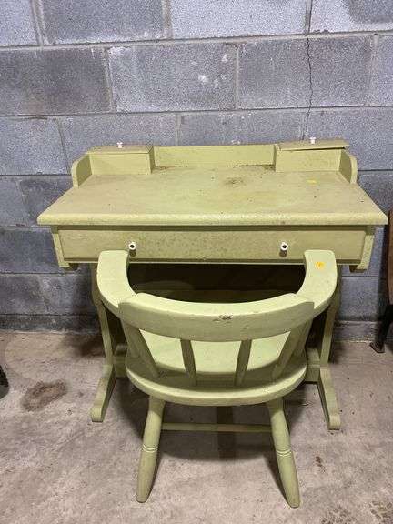 Wooden Desk and Chair