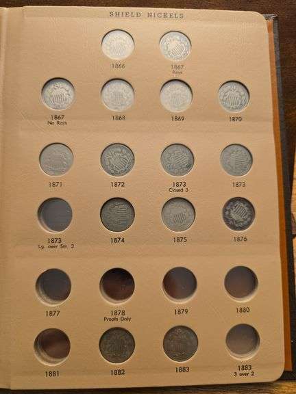 SET OF SHIELD NICKELS 15 DIFFERENT AG-XF