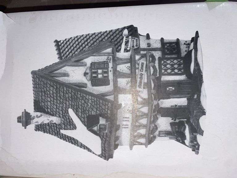 DEPT 56 CHRISTMAS VILLAGE THE MELANCHOLY TAVERN AND KINGSFORD'S BREW HOUSE