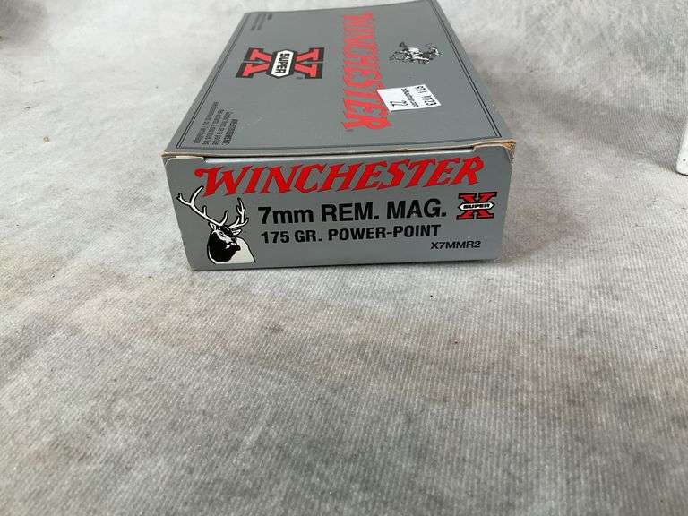 Full Box Winchester 7MM Remington Magnum 175 Grain PowerPoint.