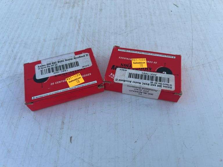 (2) Boxes 300 AAC Blackout Ammunition